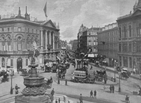 Piccadilly Circus in 1896