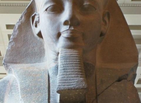 Eén van de vele Egyptische beelden in het British Museum