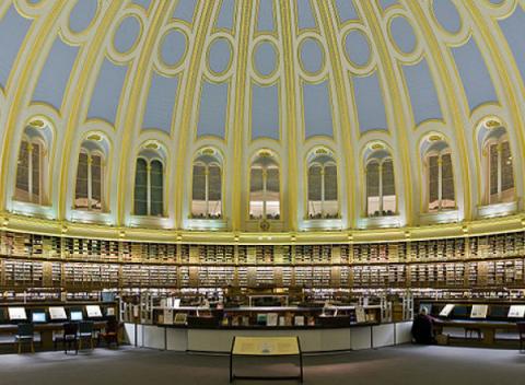 Bibliotheek in het British Museum