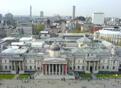 National Gallery vanaf Nelson's Column